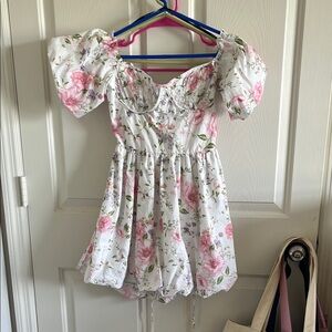 Adorable open back bustier dress